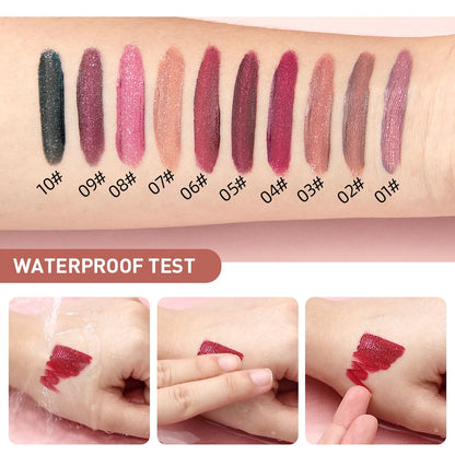 Waterproof Matte Diamond Shimmer Lipgloss