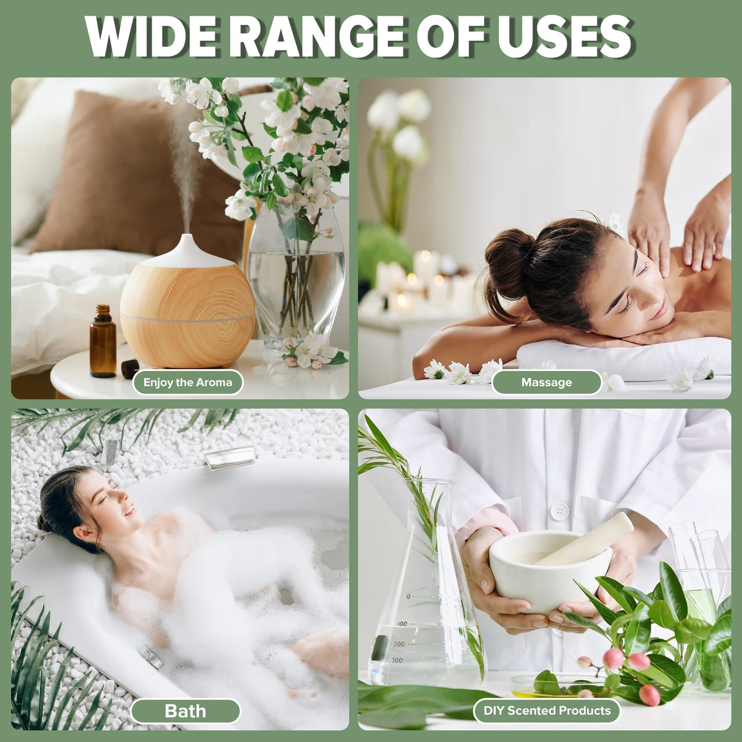 DIY Home Aroma Diffuser Musk Fresh Linen Baby Powder Magnolia