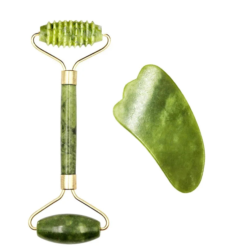 Guasha Natural Stone Massage Face Jade Roller Gua Sha Massage Tool