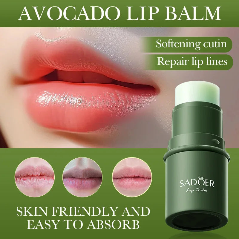 SADOER Avocado Moisturizing lipstick Plump Lips